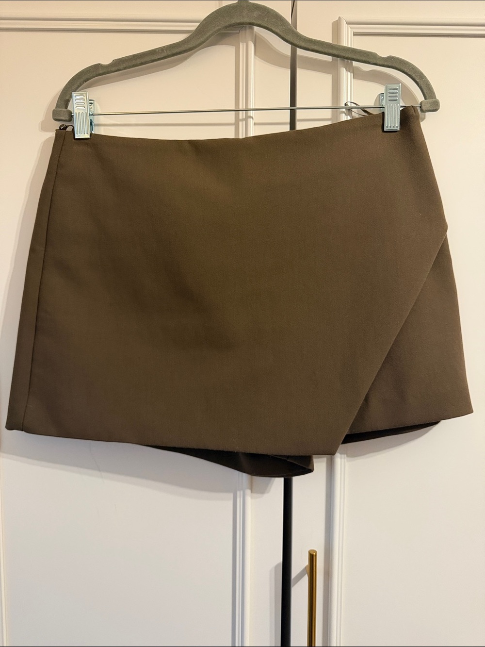 Zara Brown Wrap-Front Skort- DAMAGED